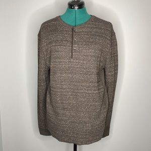 EXPRESS WAFFLE HENLEY LARGE SHIRT